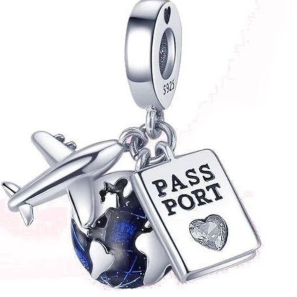 S925 Travel the world charm (Pandora Compatible)